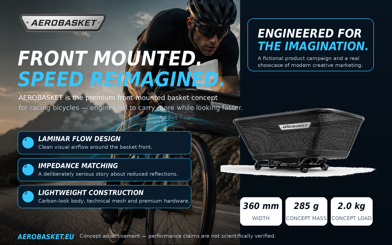 English AEROBASKET campaign flyer